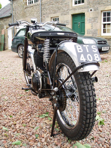 1950 ajs 18c competition rear 1
