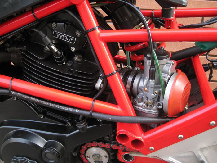 1987 Bimota DB1 Corsa Kit Frame Engine Closeup