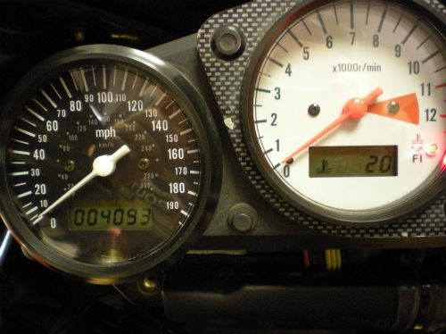1999 bimota sb8r super sport 1000cc speedometer