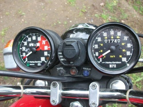 1978 HD Cagiva SST350 Gauges