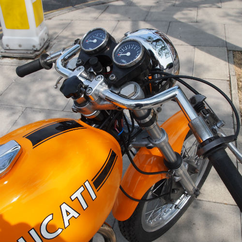 1975 Ducati 350 Cafe Racer Handlebars Gauges