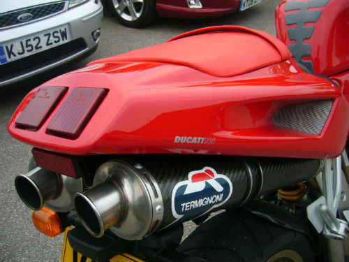 1999 ducati 996 biposto termignoni exhausts