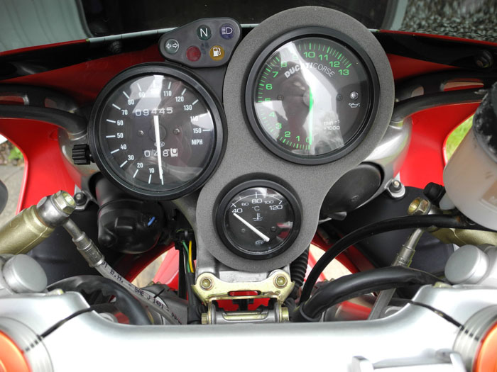 2001 Ducati 996 Biposto Gauges