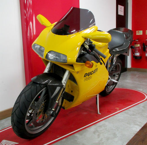 2002 Ducati 998S Testastretta 134bhp Yellow Supersport Front 2
