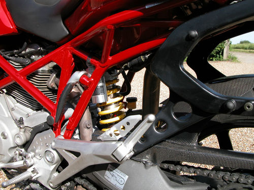 2003 Ducati Multi Strada 1000ds Closeup Shock