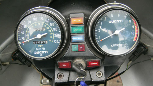1982 Ducati Pantah 600SL Gauges