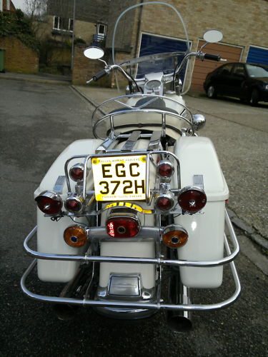 1970 harley davidson flh 1200 back