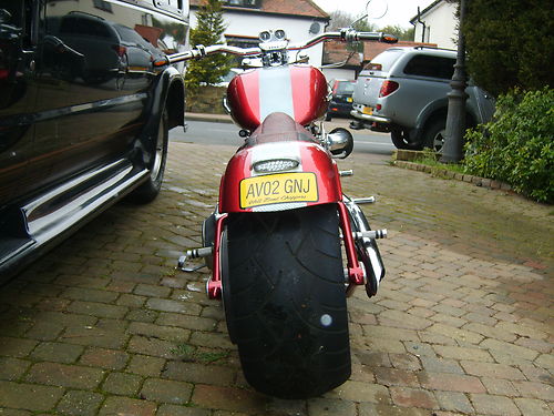 2002 Customised Harley-Davidson FXST Softail Back