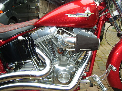 2002 Customised Harley-Davidson FXST Softail Engine