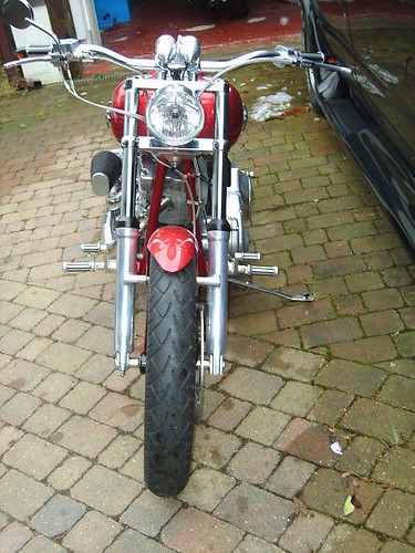 2002 Customised Harley-Davidson FXST Softail Front