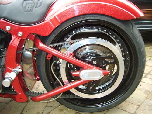 2002 Customised Harley-Davidson FXST Softail Rear Wheel