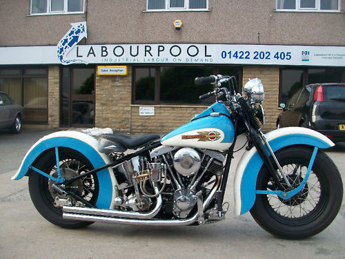 1957 harley davidson hardtail custom built police special 1