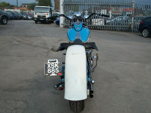 1957 harley davidson hardtail custom built police special back