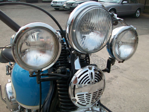 1957 harley davidson hardtail custom built police special front lights