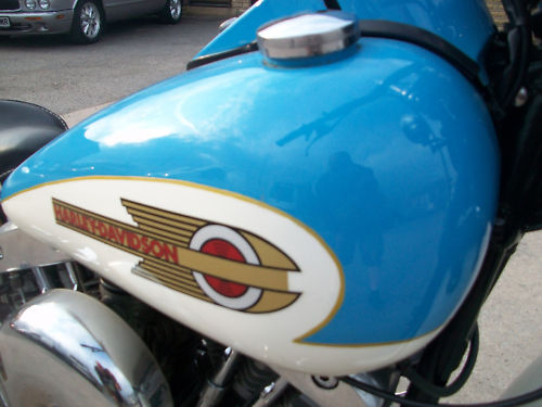 1957 harley davidson hardtail custom built police special tank