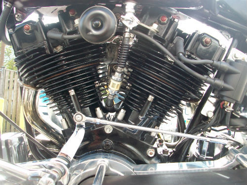 1979 harley-davidson flhr 1340 shovelhead pro street bobber engine 2