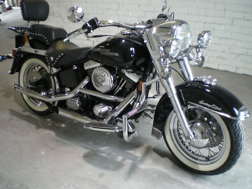 1998 harley davidson heritage softail black 1