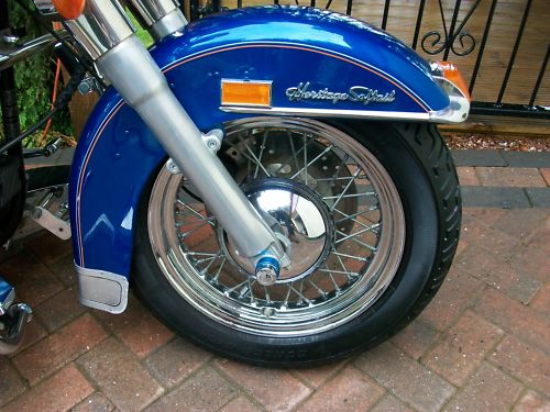 1992 harley davidson flstc softail heritage classic front wheel