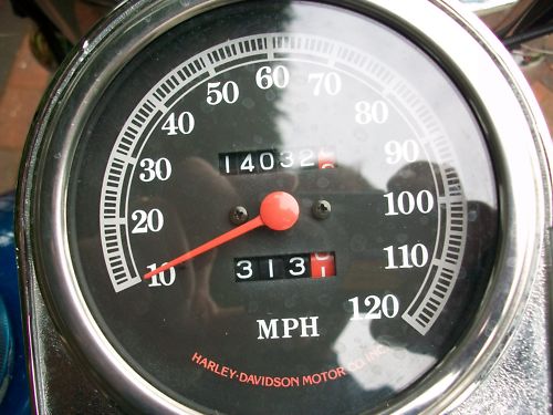 1992 harley davidson flstc softail heritage classic speedometer