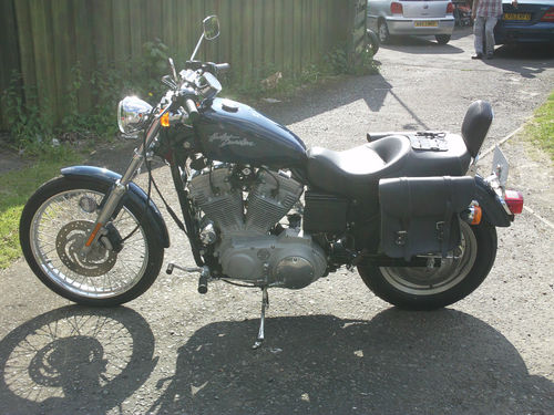 2000 Harley-Davidson XL883C Sportster Blue 2