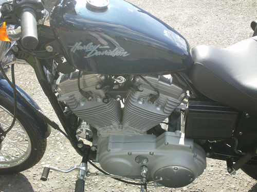 2000 Harley-Davidson XL883C Sportster Blue Engine