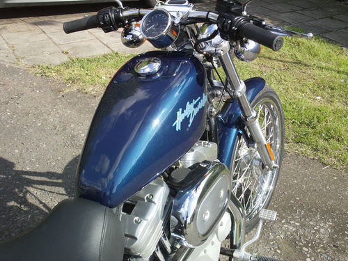 2000 Harley-Davidson XL883C Sportster Blue Tank