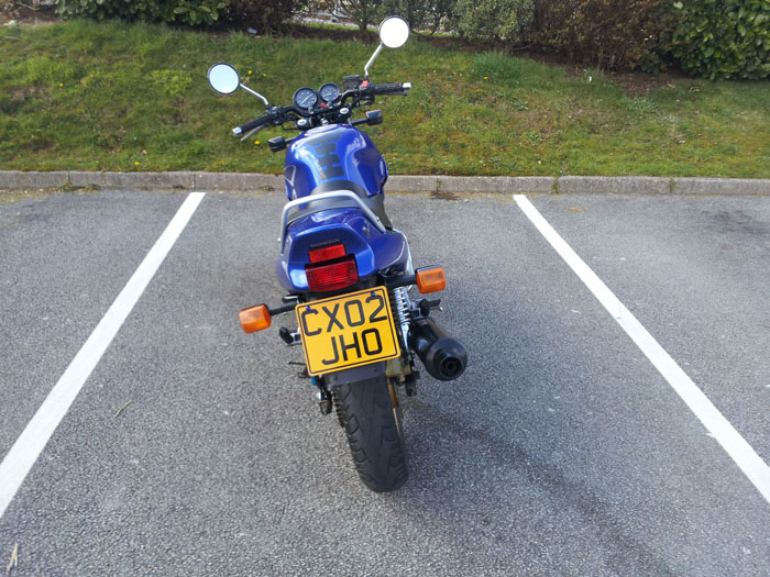 2002 honda cb 500 back