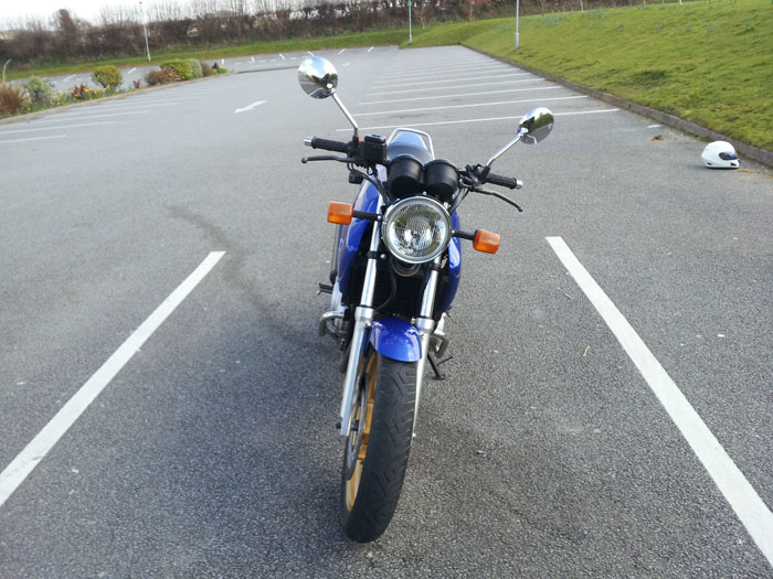 2002 honda cb 500 front