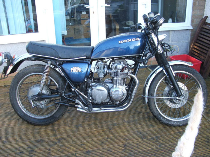 1978 honda cb550k3 cafe racer before custom restoration
