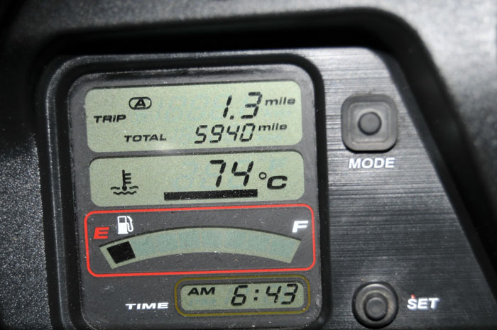2002 Honda Super Blackbird CBR 1100 XX-2 Digital Display