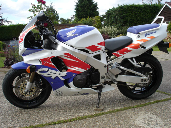 1992 honda cbr 900 white red purple 1