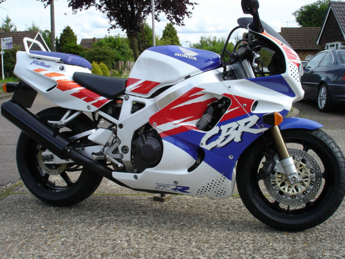 1992 honda cbr 900 white red purple 2