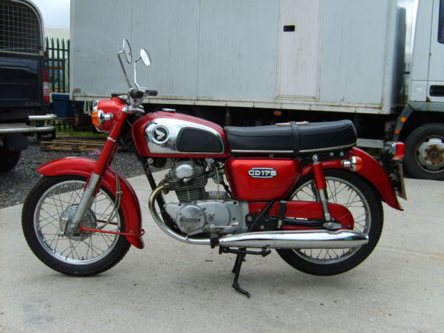 1978 Honda CD175 Red 68 Miles From New 1