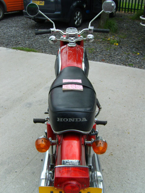 1978 Honda CD175 Red 68 Miles From New Back