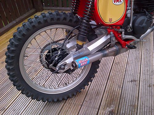 1976 Honda CR125 DMC Elsinore Race Bike Rear Wheel