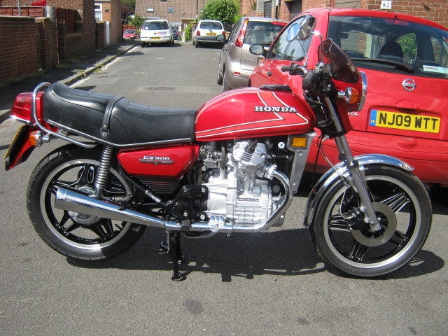 1981 honda red cx 500 1