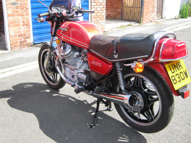 1981 honda red cx 500 3