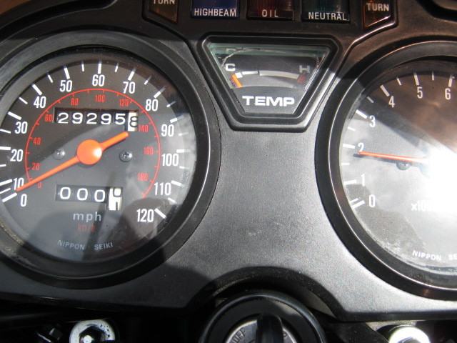 1981 honda red cx 500 speedometer