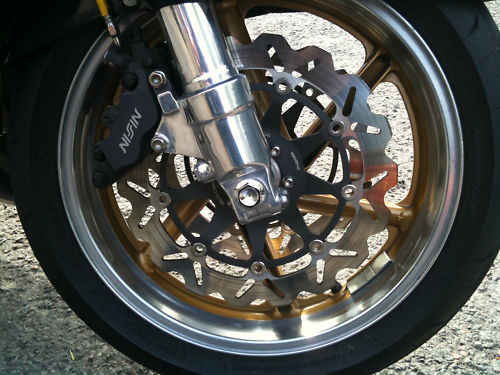 1996 honda fireblade blue white front wheel