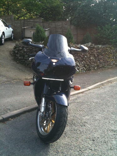 1996 honda fireblade blue white front