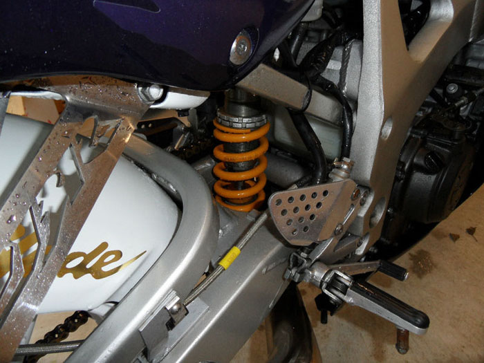 1999 honda cbr fireblade 900 rr x closeup suspension