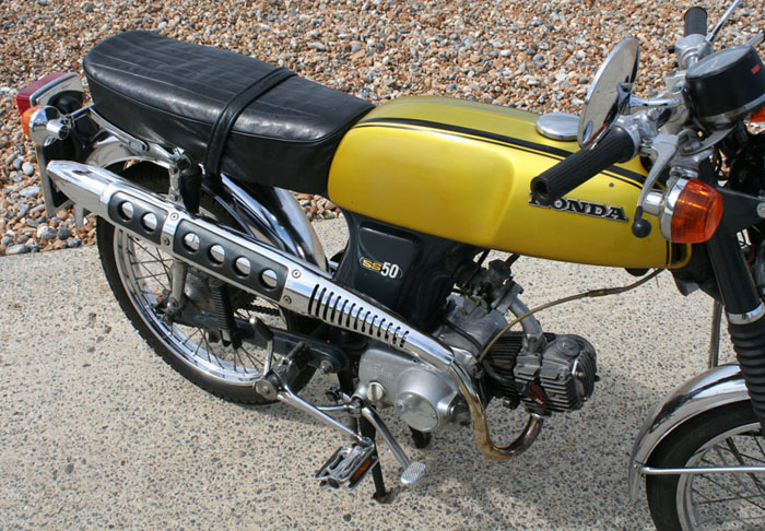 1972 honda ss50z moped engine exhaust