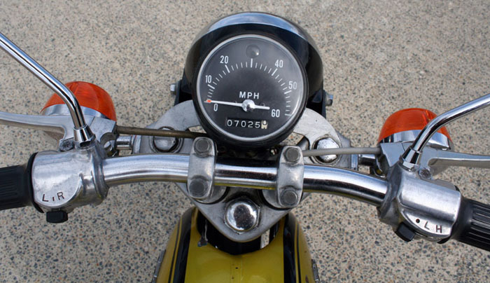 1972 honda ss50z moped speedometer