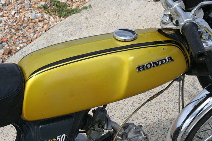 1972 honda ss50z moped tank