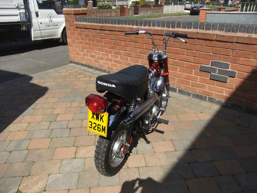 1973 Honda ST 70cc Monkey Bike Back