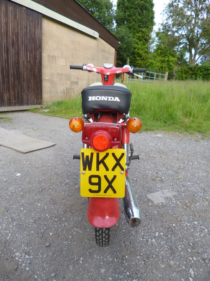 1981 Honda C70 Cub Step Through Back