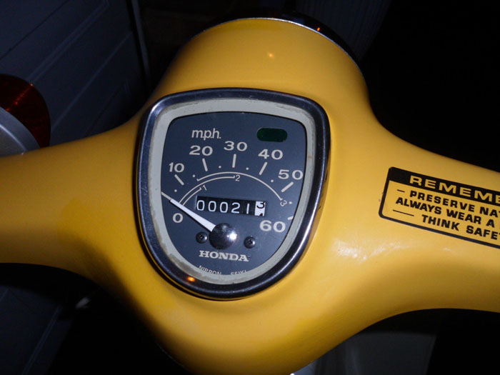 1976 Honda C70 Speedometer Odometer