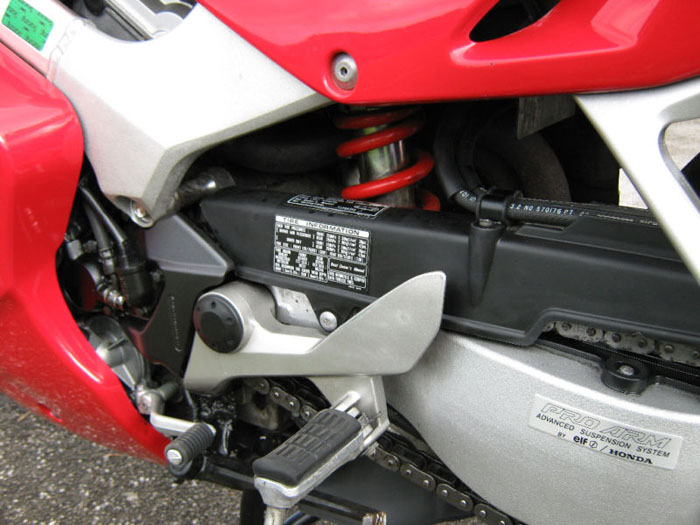 1999 honda vfr800fx suspension