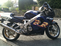 100 1996 honda fireblade blue white icon