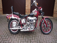 108 1981 harley-davidson shovelhead red icon
